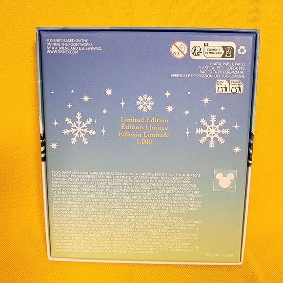 Loungefly Disney Winnie The Pooh Ice Skating LE 3" Enamel Pin Sliding NEW - Picture 5 of 12